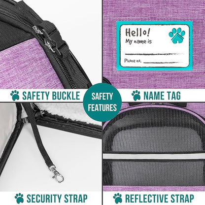PetAmi Dog Cat Backpack Carrier, Expandable Pet Carrier Backpack - Image 5