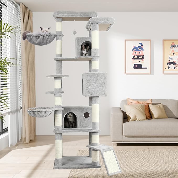 84.6" Multi-Level Tall Cat Tree Tower - Image 8
