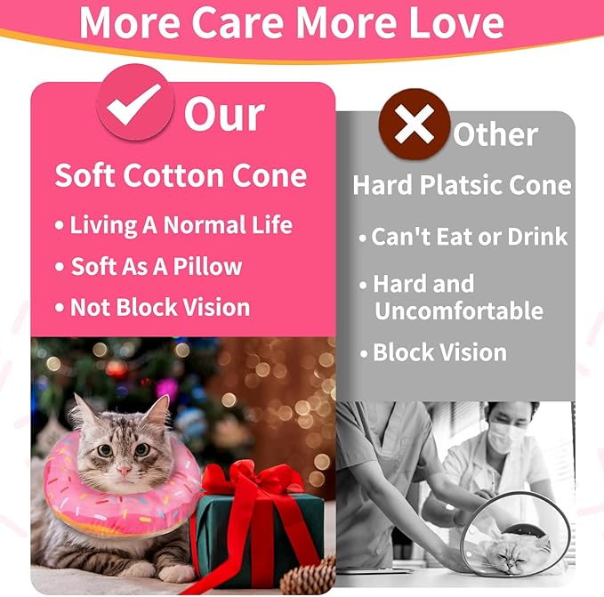 Cat Cone Collar Soft, Cat Recovery Collar - Image 7