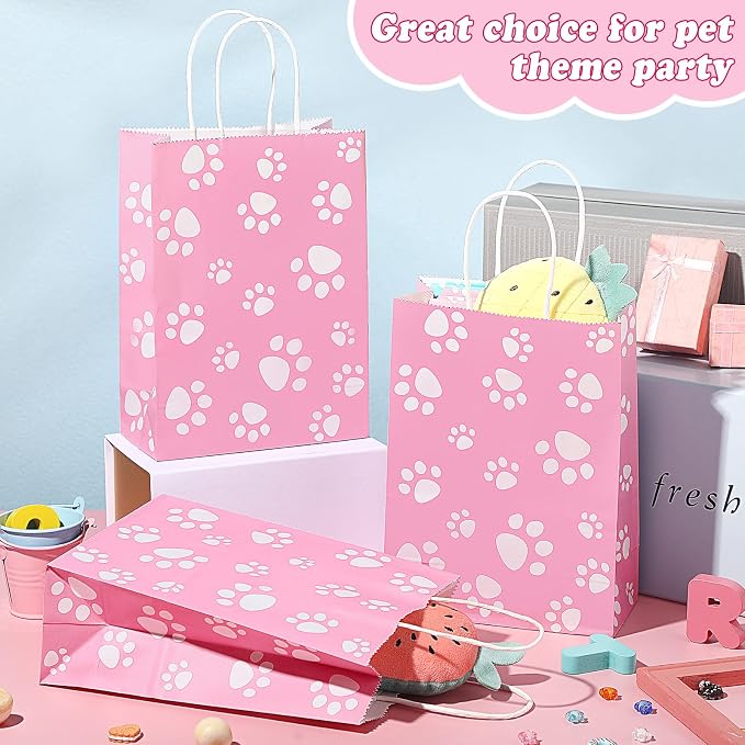 Blulu 20 Pcs Puppy Dog Paw Gift Bags - Image 4