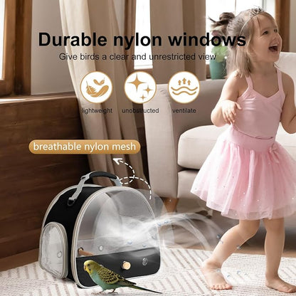 Bird Carrier, Portable Small Bird Parrot Parakeet Carrier - Image 5