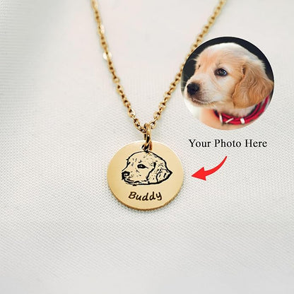 Custom Pet Portrait Necklace - Image 5