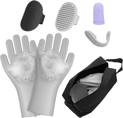7PCS Pet Grooming Kit for Dogs and Cats，with Storage Bag & Includes Dog Washing by Unknown