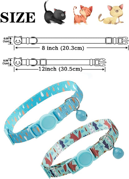 SOLMOONY Cute Cat Collar for Girl Boy, Colorful Breakaway Cat Collars - Image 4