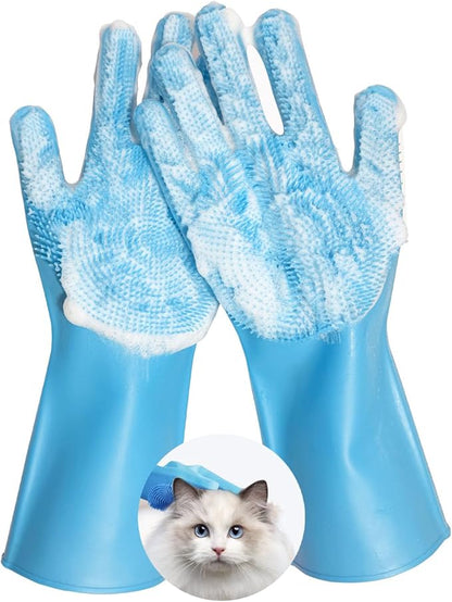 Pet Grooming Gloves Bite-Resistant Pet Bathing Gloves by Unknown