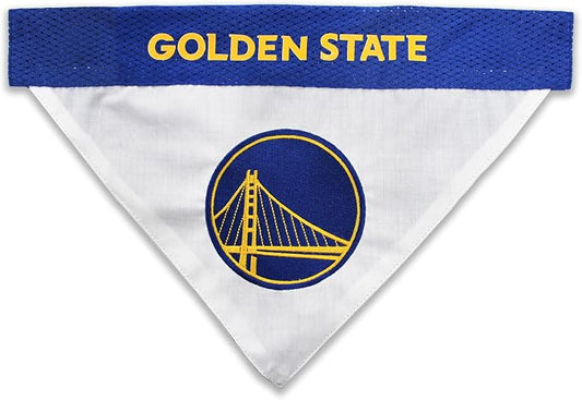 Pets First NBA Golden State Warriors Reversible Bandana Size XX-Large - Image 2