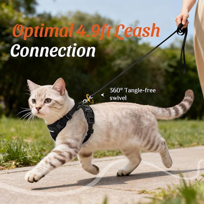 Dooradar Cat Harness and Leash Set, Escape Proof Safe Adjustable Kitten Vest - Image 7