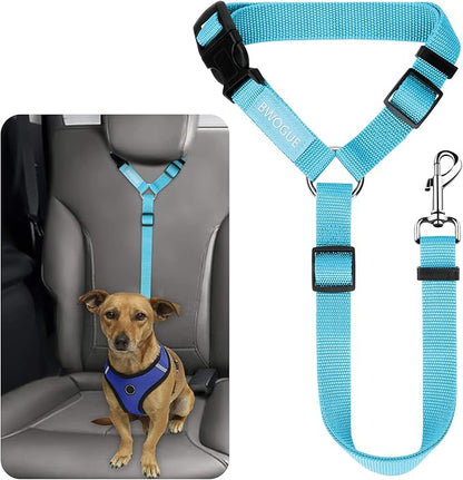 BWOGUE Pet Dog Cat Seat Belts, Car Headrest Restraint Adjustable Safety Leads by BWOGUEPetHome