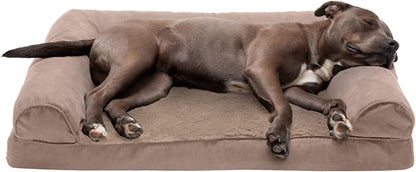 Furhaven Orthopedic Dog Bed for Large/Medium Dogs w/ Removable Bolsters & by FurHaven