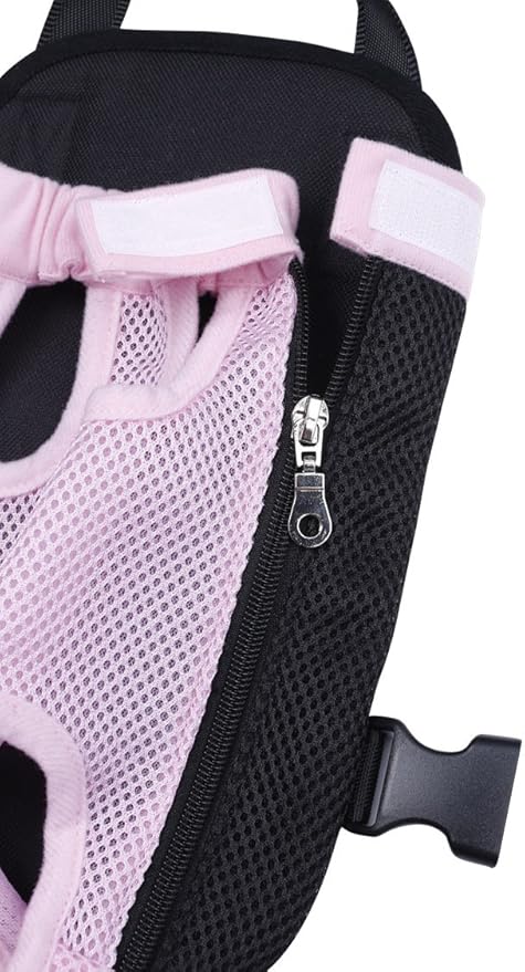 Pet Dog Puppy Cat Carrier Five Holes Backpack Double Shoulder Straps Mesh Front - Image 3