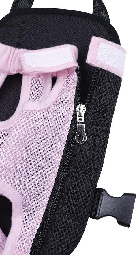 Pet Dog Puppy Cat Carrier Five Holes Backpack Double Shoulder Straps Mesh Front - Image 3