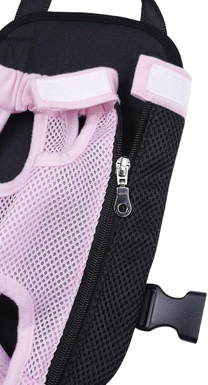 Pet Dog Puppy Cat Carrier Five Holes Backpack Double Shoulder Straps Mesh Front - Image 3