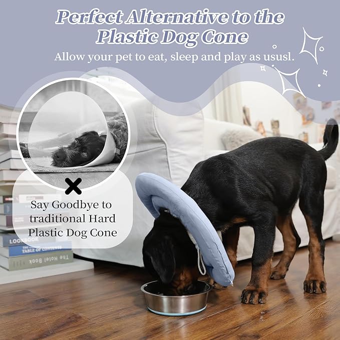 IDOMIK Dog Recovery Collar, Waterproof Soft Dog Cone After Surgery, Comfy - Image 4