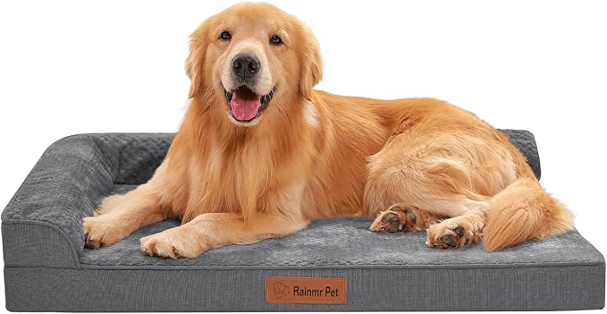 Orthopedic Dog Beds for Large Dogs, Memory Foam Dog Beds Large Sized Dogs by RainmrBedding
