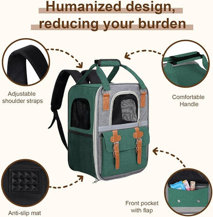 Cat Carrier Backpack, Airline Approved Mesh Dog Backpack - Image 5