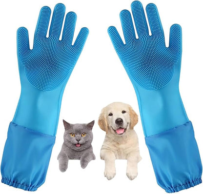 Dog Washing Gloves, Pet Grooming Gloves by Unknown
