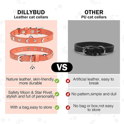 Leather Cat Collars for Boy Girl Cats - Image 5
