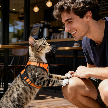 Dooradar Cat Harness and Leash Set, Escape Proof Safe Adjustable Kitten Vest - Image 9