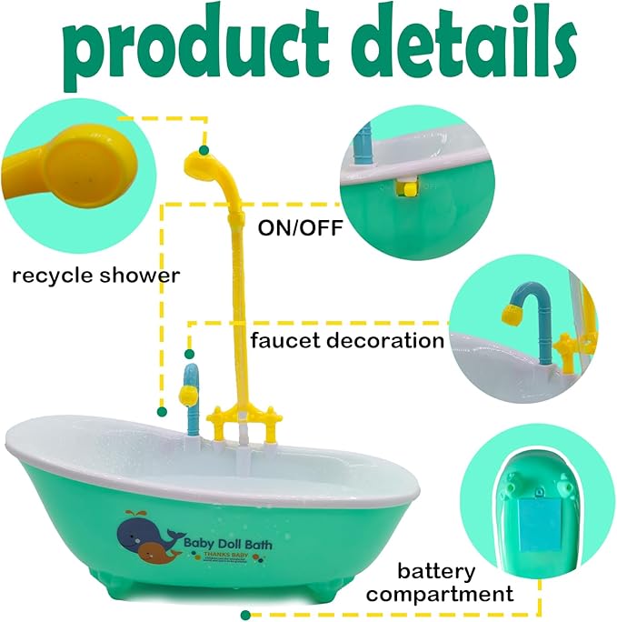 Parrot Automatic Bathtub with Shower, Cute Durable Bird Bath Shower Tub Birds - Image 3