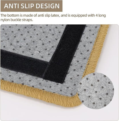 Cat Scratcher Mat, 23.6 X 15.7 Inch, Natural Sisal Cat Scratch Mats, Horizontal - Image 4