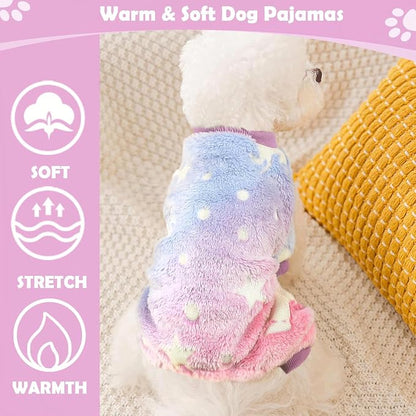Dog Sweaters Small Girl Warm Fleece Pajamas, Cute Extra Small Dog Clothes - Image 2