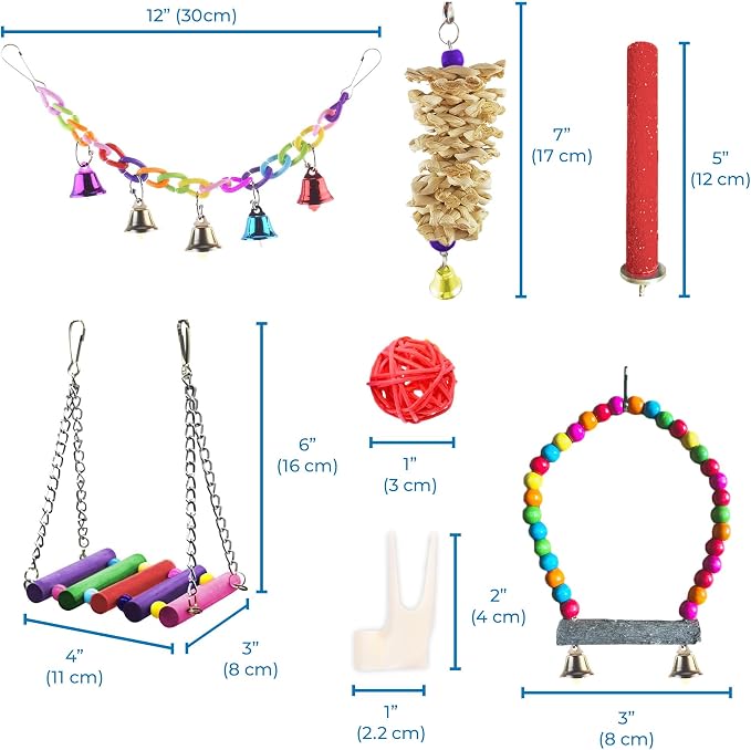 SunGrow Parrot Swing and Perch Bundle, Keep Birds from Hatching Plans - Image 7