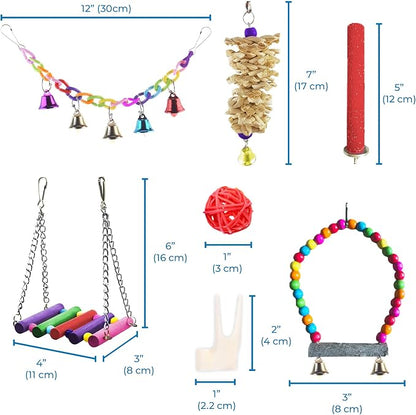 SunGrow Parrot Swing and Perch Bundle, Keep Birds from Hatching Plans - Image 7
