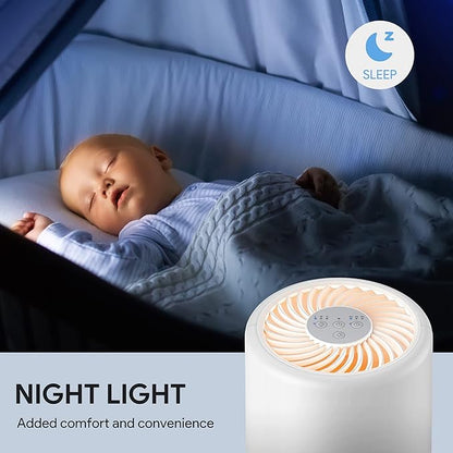 FULMINARE Air Purifiers for Bedroom H13 True HEPA Air Filter Quiet Air Cleaner - Image 8