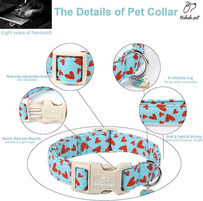 Valentines Dog Collar for Medium Dogs - Image 4