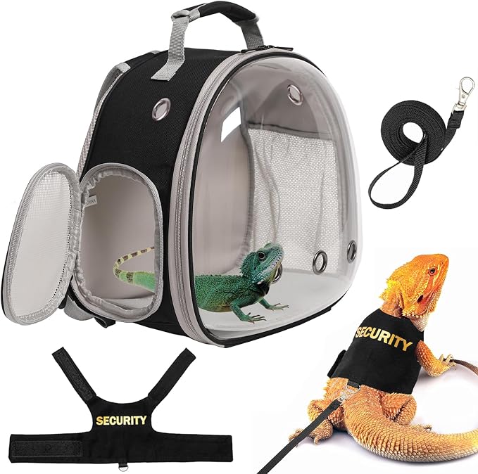 Bearded Dragon Carrier Backpack by halinfer