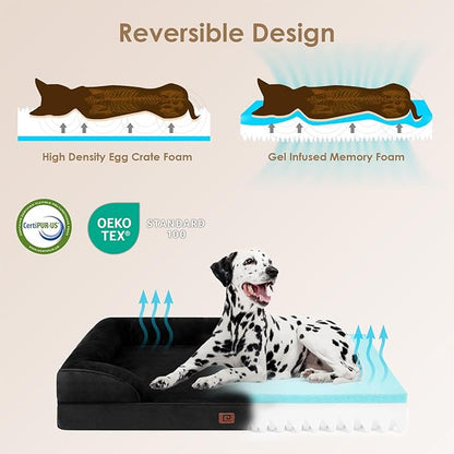 EHEYCIGA Orthopedic XL Dog Beds, Waterproof Memory Foam Dog Bed - Image 4