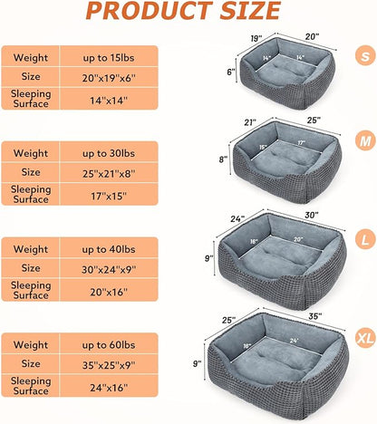 MIXJOY Dog Beds for Medium Dogs Washable, Rectangle Pet Bed Medium Size Dog - Image 6