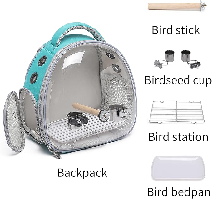 Portable Travel pet Backpack Carrier Hamster Bag Guinea Pig Bird Small Dog cat - Image 4