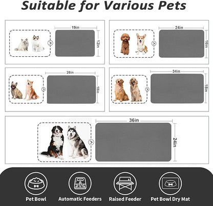 Dog Food Mat - Absorbent Cat Mat - Image 4