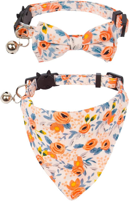 ADOGGYGO Floral Cat Collar by ADOGGYGO