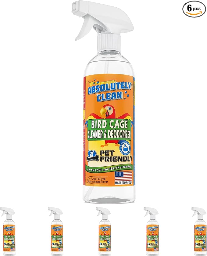 Absolutely Clean Amazing Bird Cage Cleaner and Deodorizer by AbsolutelyClean