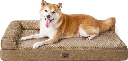 EHEYCIGA Memory Foam Dog Bed Large Size Dogs, Orthopedic Dog Bed Large by EHEYCIGA