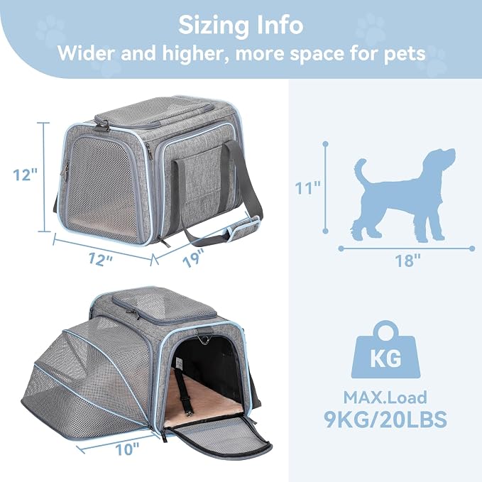 Petsfit Expandable Pet Carrier, - Image 2