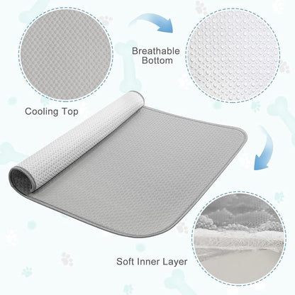 Summer Dog Cooling Mat Washable Ice Silk Self Cool Pad - Image 5