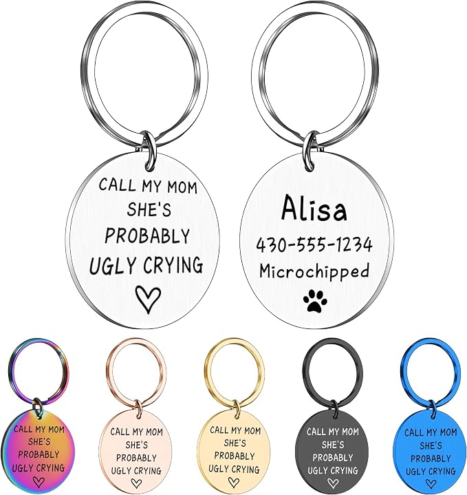 Funny Personalized Dog Tag, Customized Dog Collar by Unknown