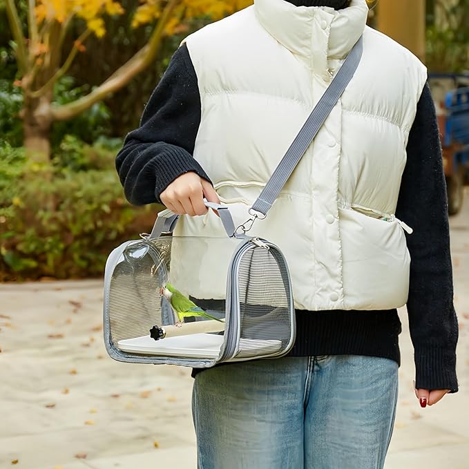 Portable Small Bird Travel Cage Carrier, A Convenient Go Out Solution - Image 2