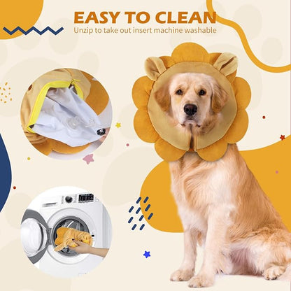 IEUUMLER Inflatable Recovery Dog Collar, Protective Donut Cone, Adjustable Soft - Image 7