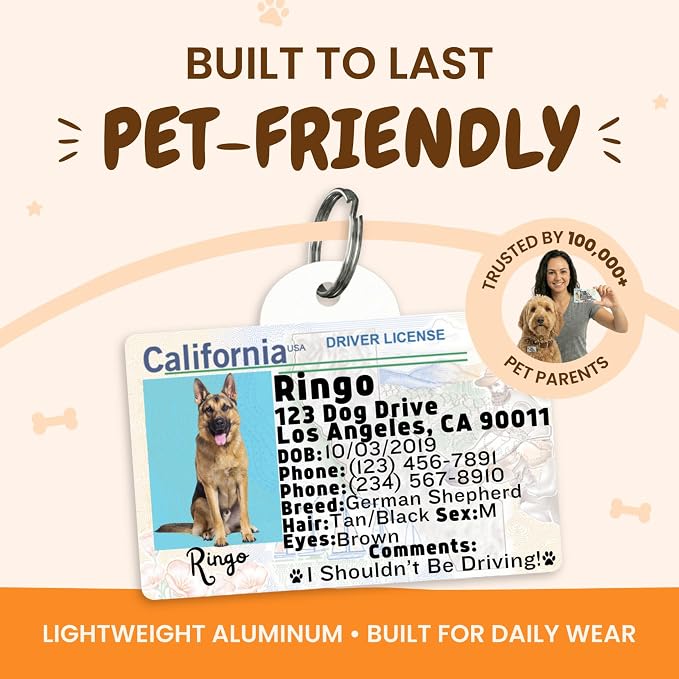 PawFurEver Personalized Dog Driver License ID Tag - Image 6
