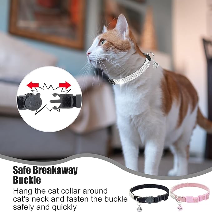 EXPAWLORER Soft Velvet Safe Cat Collars - Image 4