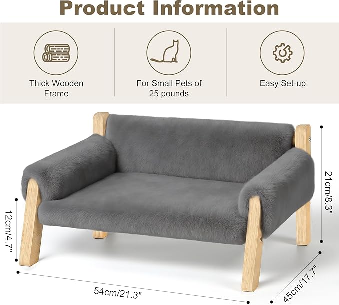 Elevated Cat Couch Bed for Indoor Cats - Image 2