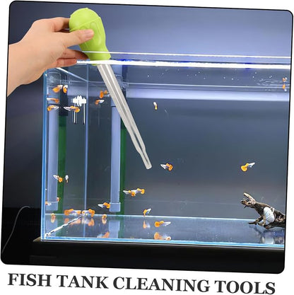Happyyami 2pcs Manual Fish Tank Cleaner Gravel Adsorber Coral Feeder and Water - Image 2