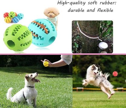 Sunglow 2 Pack Dog Toy Ball，Nontoxic Bite Resistant Teething Toys Balls - Image 5