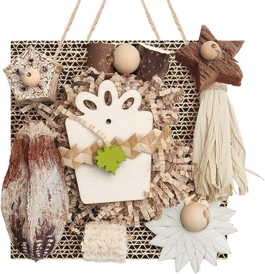 Kyouki Bird Toys, Parakeet Toys, Parrot Toy, Conure Hanging Chewable Cardboard by Unknown