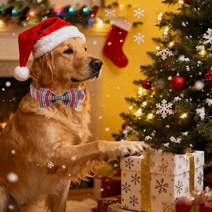 Christmas Plaid Dog Collar - Image 5