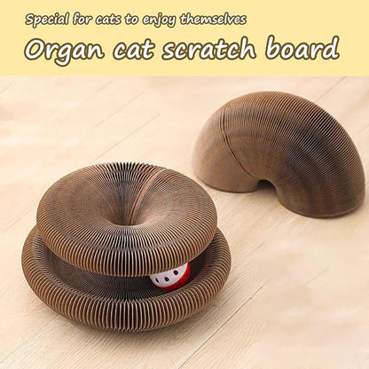 Kitty Curlz Cat Scratching Board, Magic Organ Cat Toy, Made of Recyclable - Image 6
